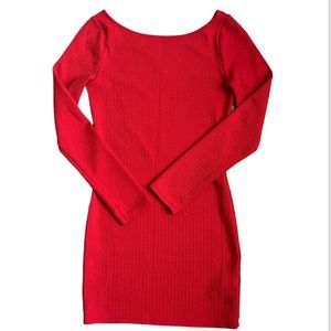 H&M Divided Bright Red Mini Dress size 8